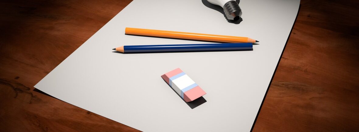Paper, pens and a lightbulb