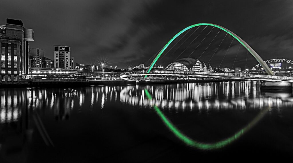 The Gateshead Millenium Bridge, Newcastle